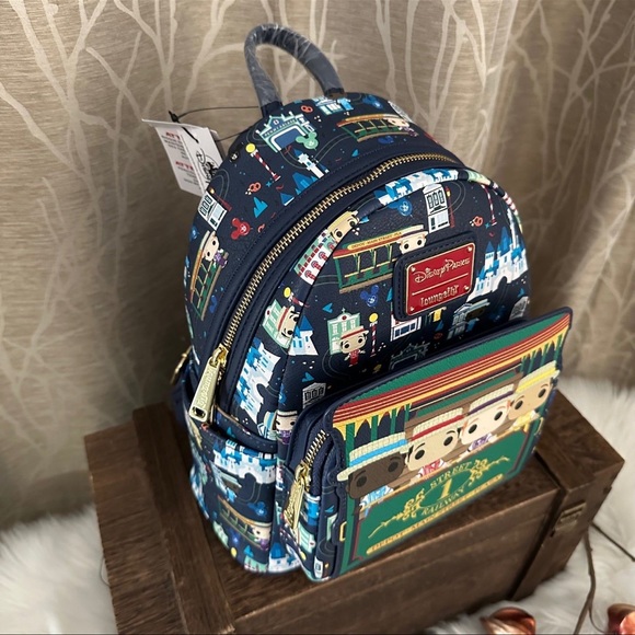 DISNEY DISNEYLAND PARK LOUNGEFLY BACKPACK DAPPER DAPPER DANS MAIN STREET NEW HTF - Picture 2 of 8